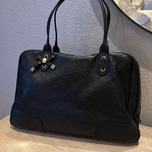 Gucci leather large zippered tote.  Beautiful!
